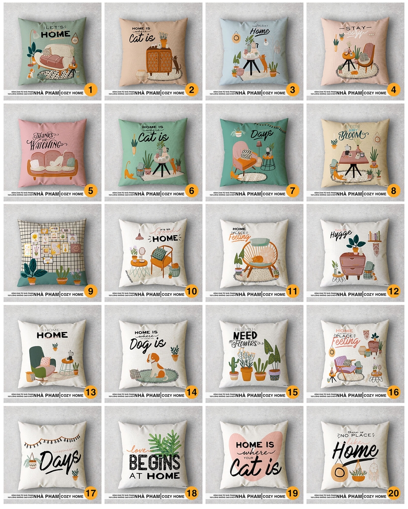 VỎ GỐI SOFA COZY HOME - HÌNH 09