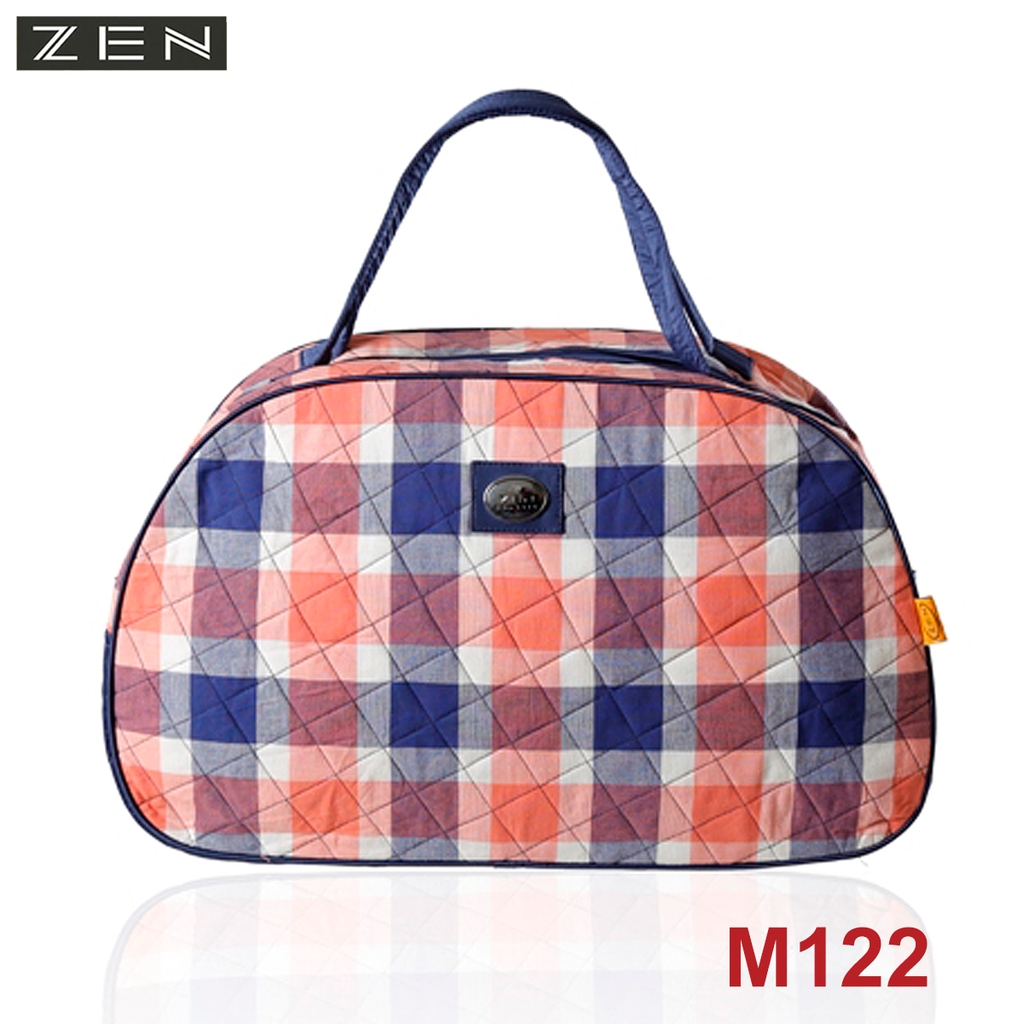 T121/M122/TÚI DU LỊCH HÌNH VÒNG CUNG, MÀU KẺ HỒNG XANH Zen Fashion