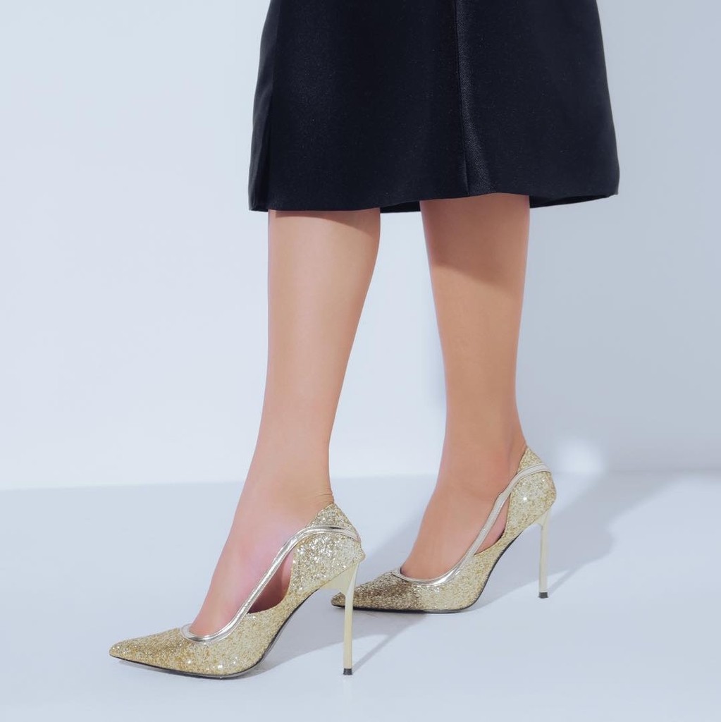 Eva Pump kim tuyến viền vàng