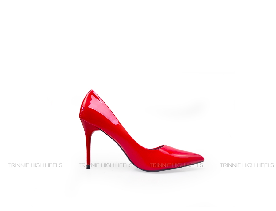 Pump Gót Nhọn 9cm PU