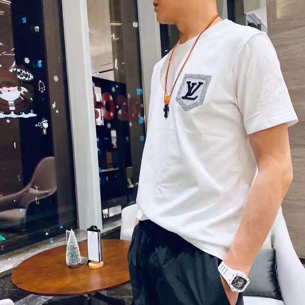 Louis Vuitton diamond face LOGO T-short 