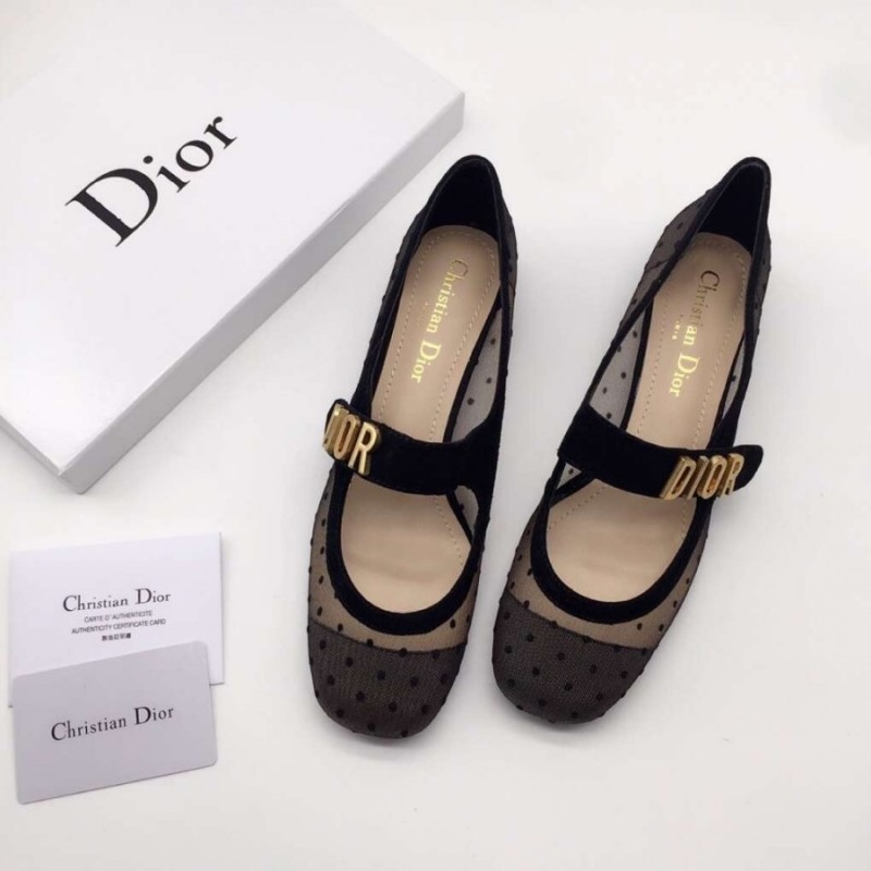 dior dotted shoes