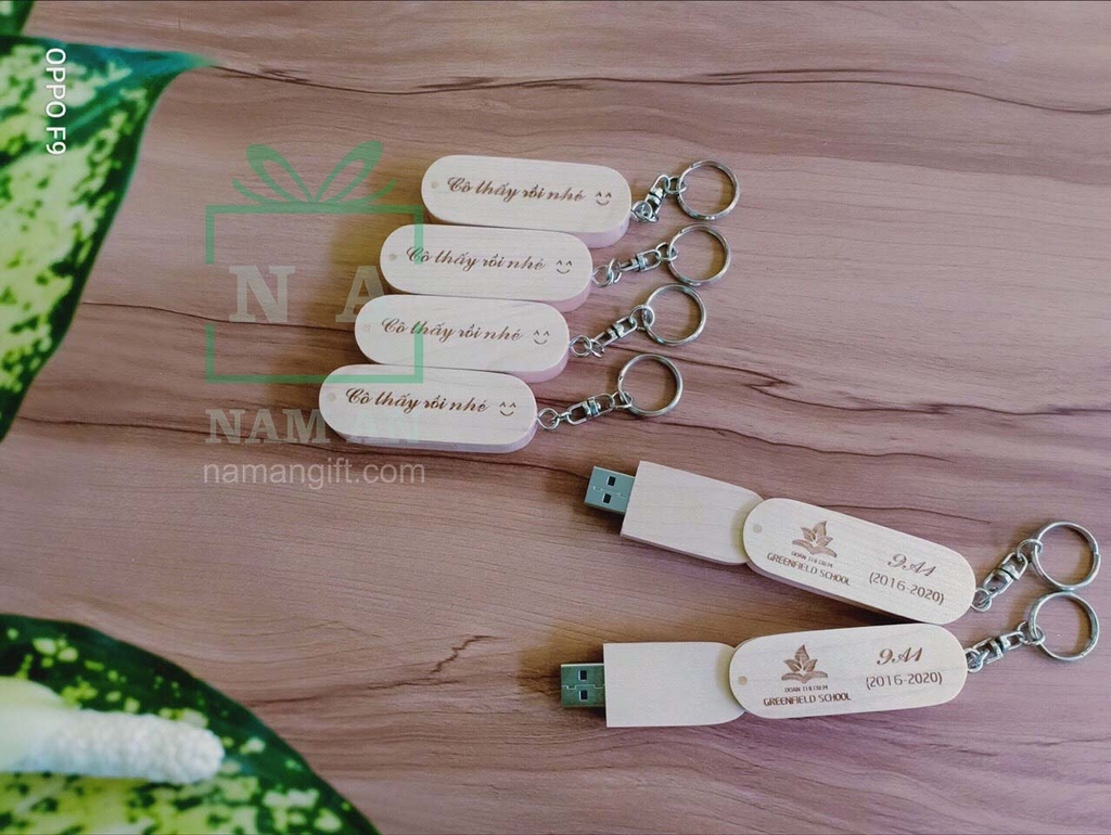 usb gỗ khắc chữ