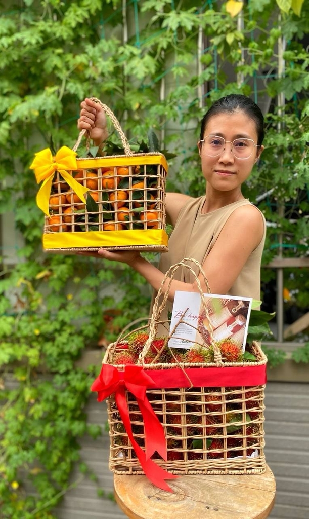 GIỎ QUÀ CÓI QUAI XÁCH CAM CANH