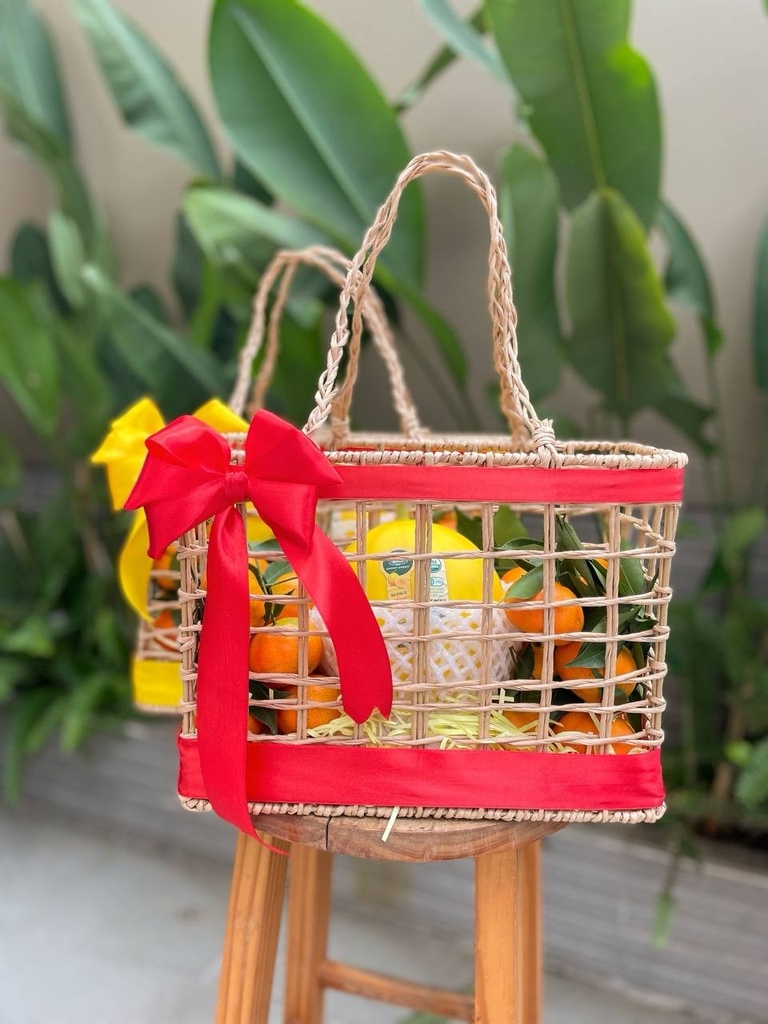GIỎ CÓI QUAI XÁCH CAM CANH 1 DƯA LÊ - STCAM2DUA