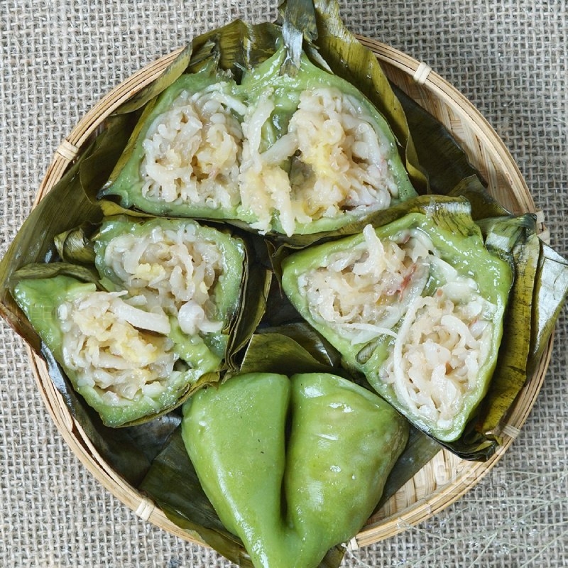 Bánh Ít Sầu Riêng Dừa Lá Dứa (Chục)