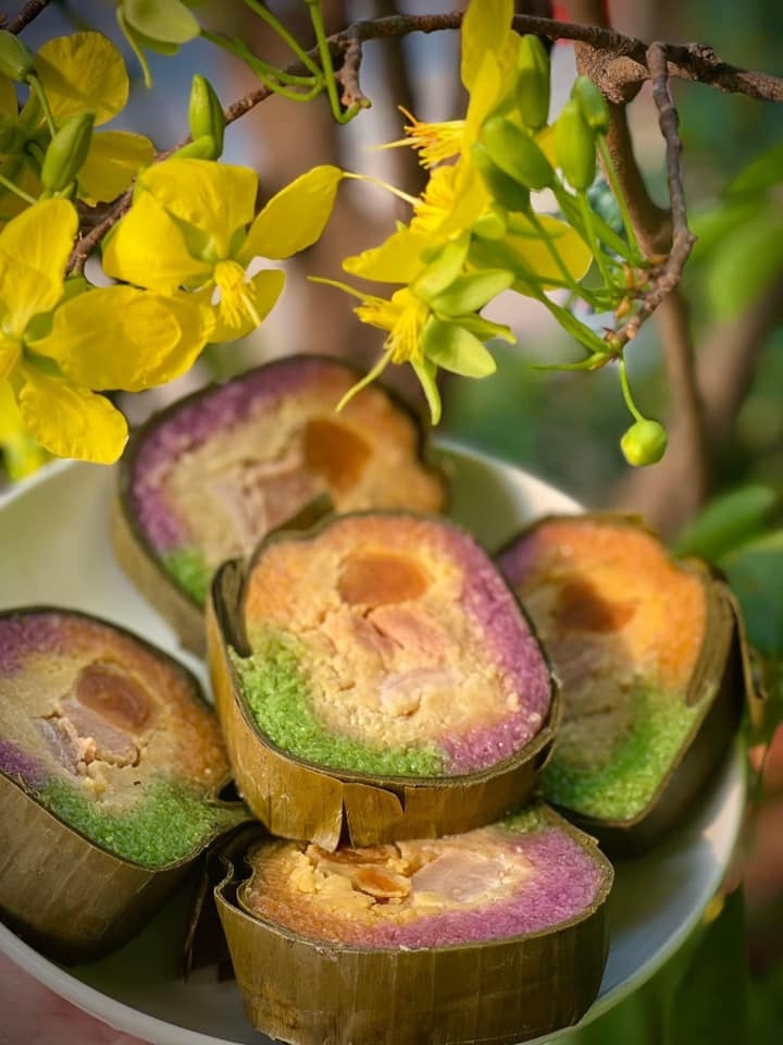 Bánh Tét Trà Vinh Nhân Mặn