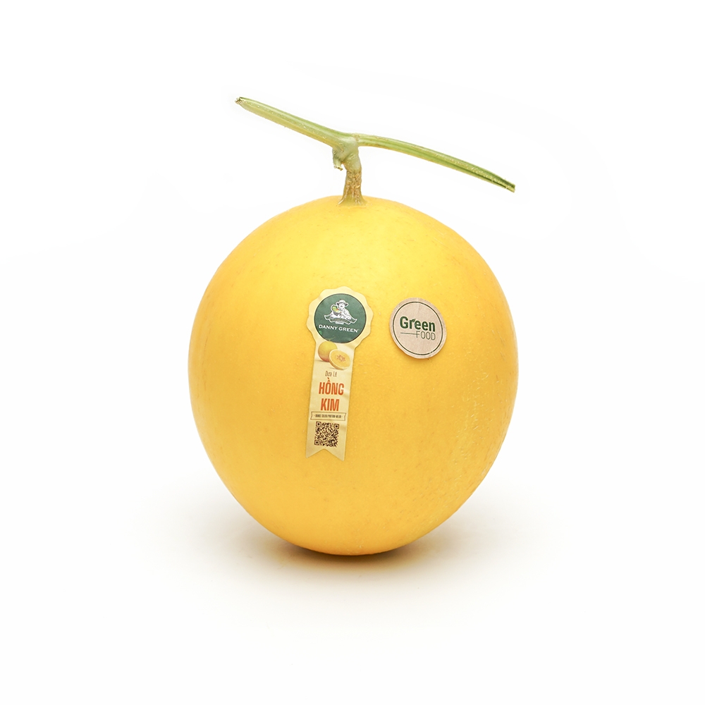Dưa Lê Hồng Kim Danny Green • Ruột Cam Vỏ Vàng