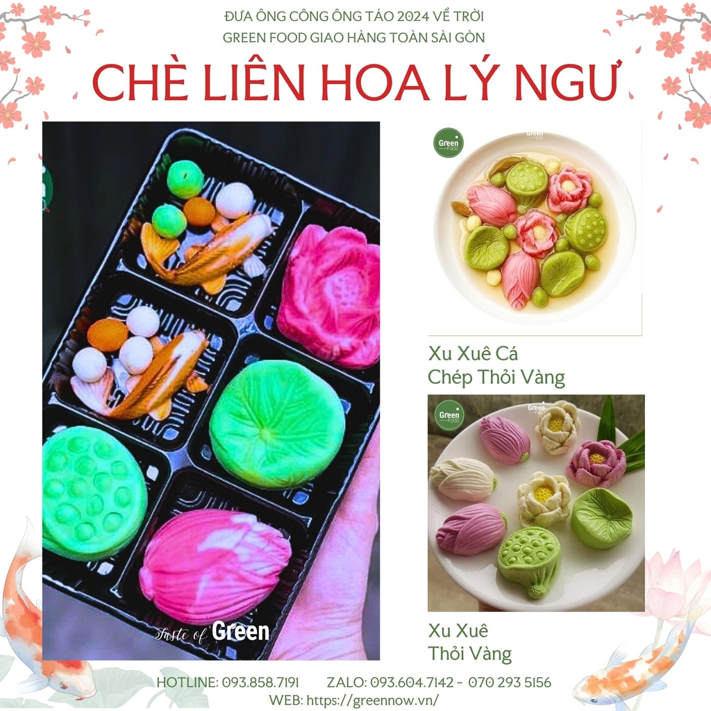 Chè Trôi Liên Hoa Lý Ngư Trong Mâm Cúng Ông Công Ông Táo Năm 2025