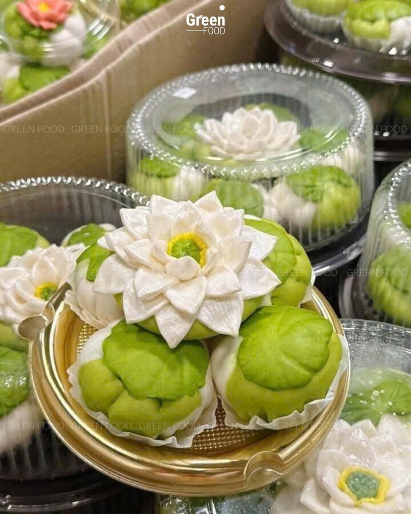 Bánh Bao Sen Cốm Dừa (Set 5 Bánh)