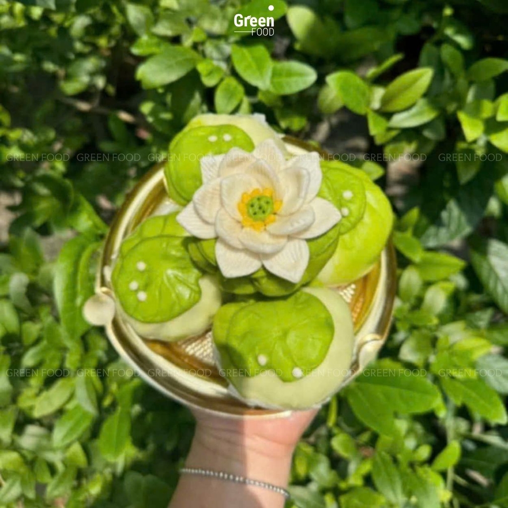 Bánh Bao Sen Cốm Dừa (Set 5 Bánh)