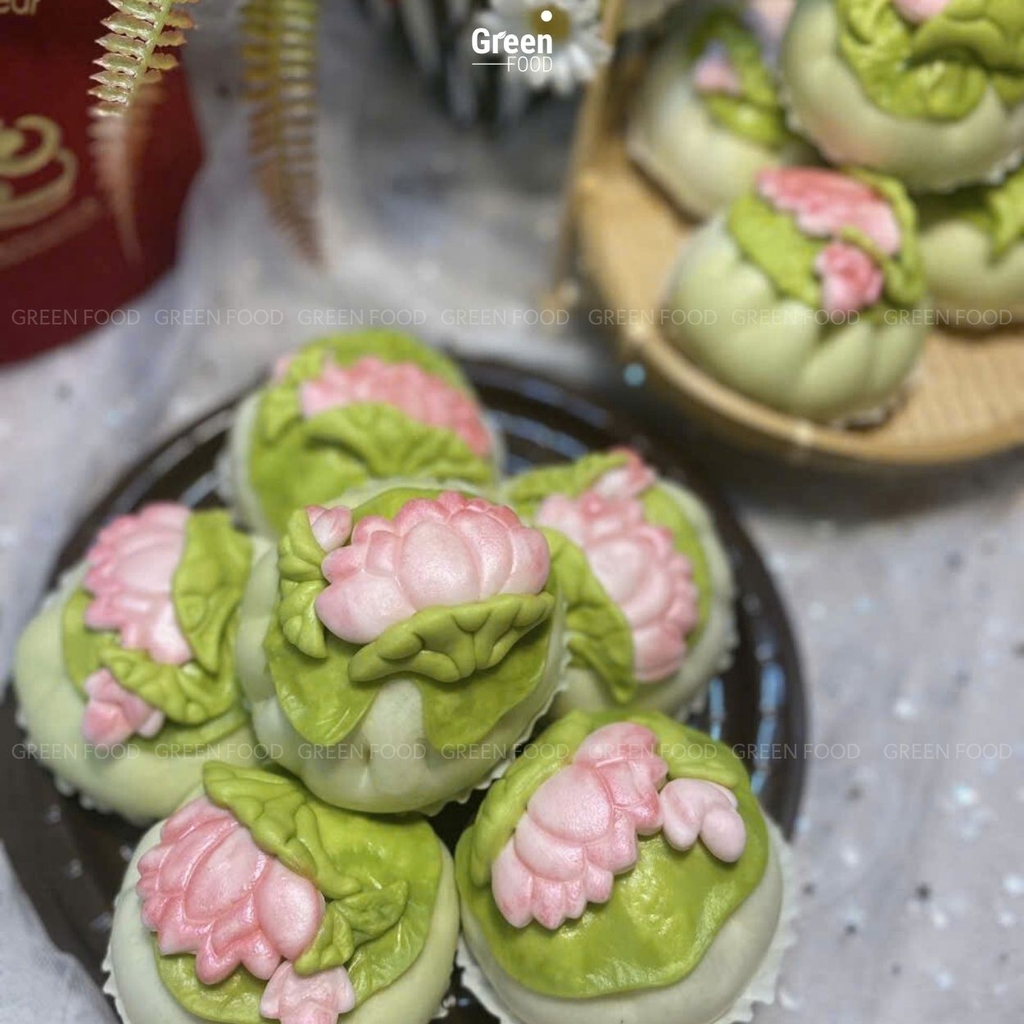 Bánh Bao Sen Cốm Dừa (Set 5 Bánh)