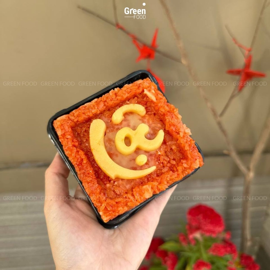 Xôi Gấc Mini Vuông