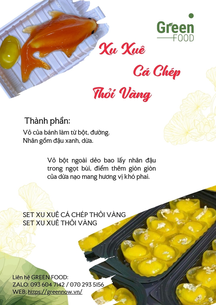 Bánh Xu Xuê Cá Chép Thỏi Vàng Món Quà Tết Độc Đáo Trong Mùa Táo Quân