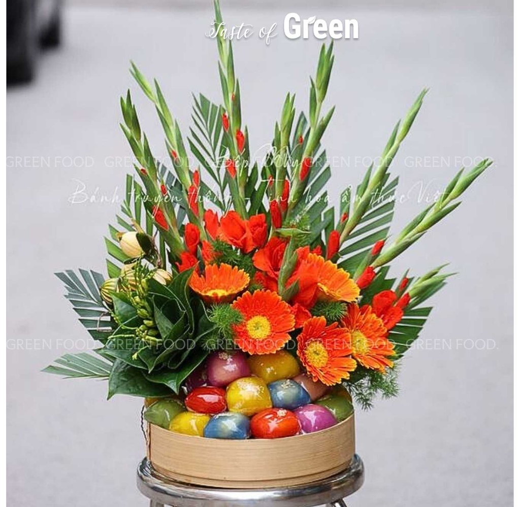 Xu Xuê Cốm & Xu Xuê Gấc Nhân Đậu Xanh - Món Ngon Truyền Thống