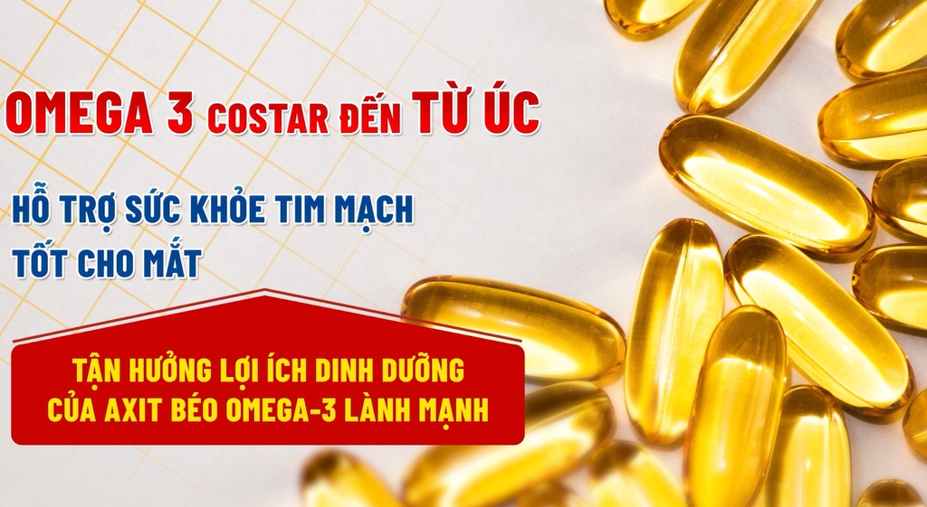 OMEGA 3 COSTAR - LỌ 100 VIÊN NANG 100MG