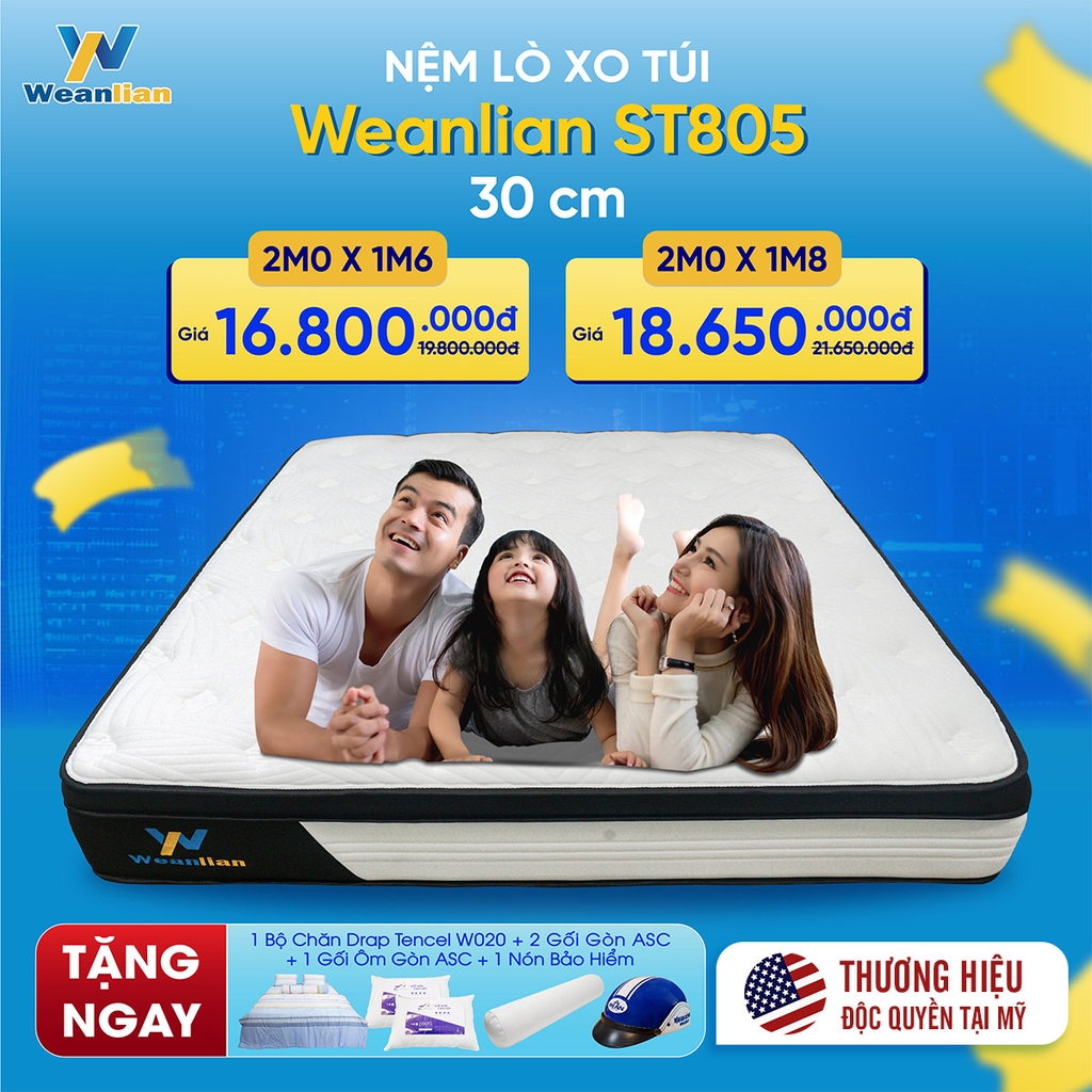 Nệm Lò Xo Túi WEANLIAN ST805