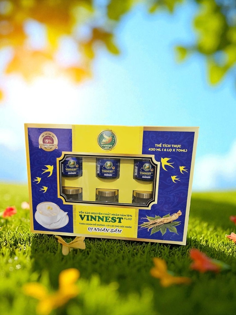VINNEST PLUS – YẾN SÀO 15% NHÂN SÂM