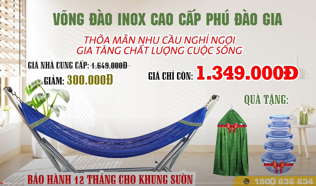 Võng đào inox cao cấp