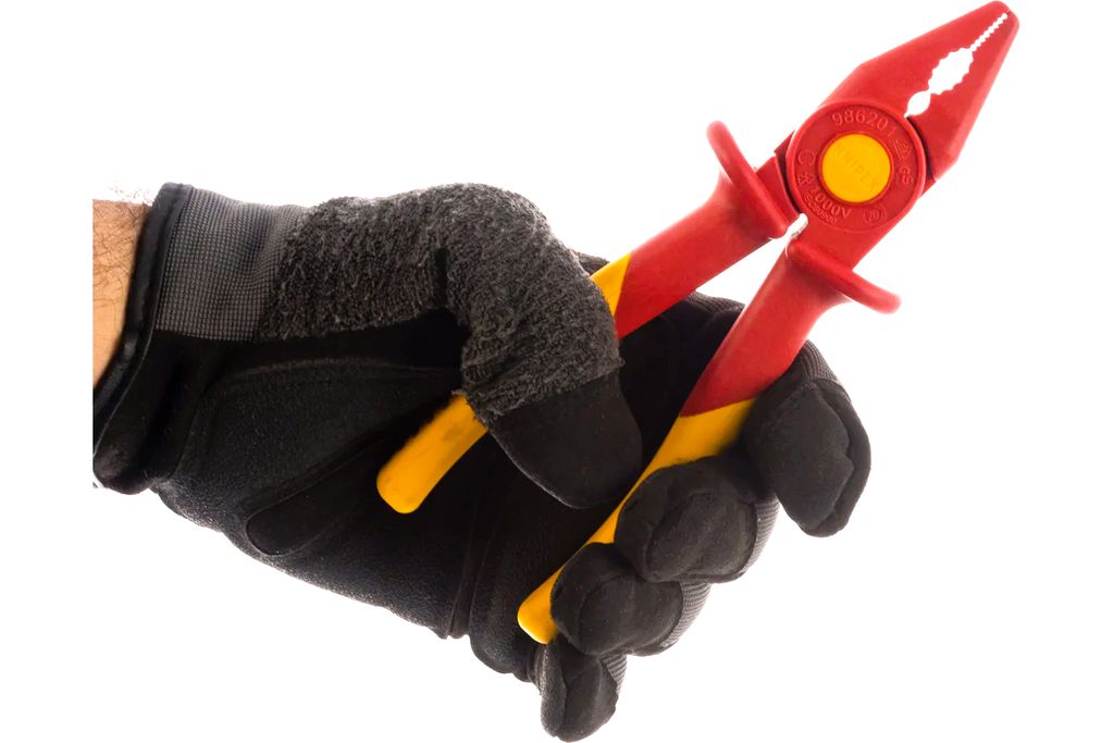Kìm nhựa đa năng cách điện 1000V, chống đoản mạch Knipex 986201