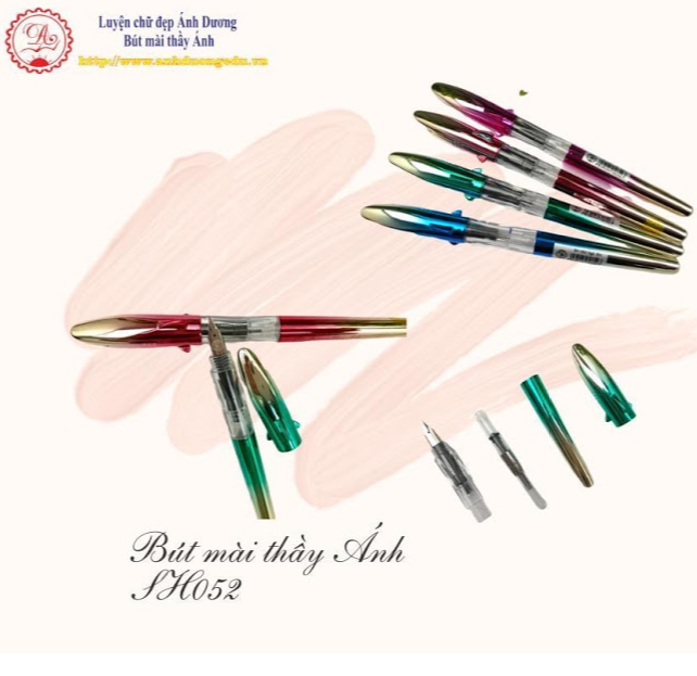 Bút máy cho học sinh lớp 1- Bút mài thầy Ánh 052 cá mập siêu dễ thương