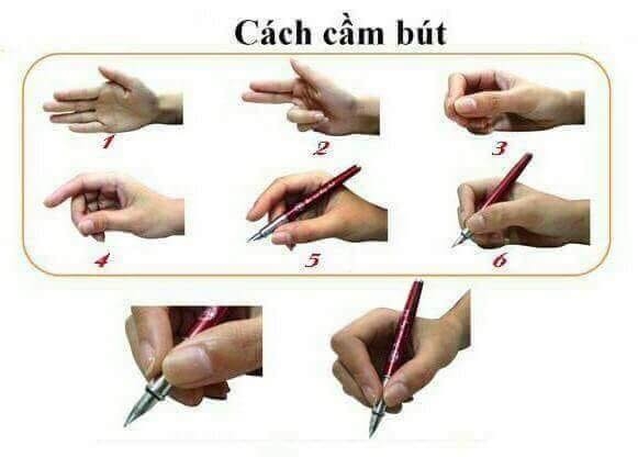 DẠY TRẺ CÁCH CẦM BÚT ĐÚNG CHUẨN ĐỂ VIẾT CHỮ ĐẸP - CÁCH CẦM BÚT ĐÚNG