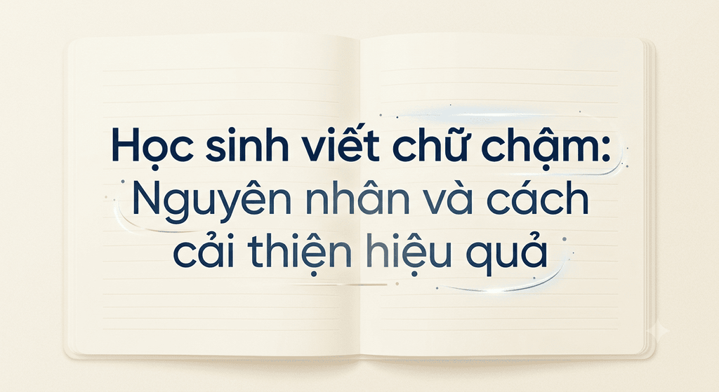 Học sinh viết chữ chậm: Nguyên nhân và cách cải thiện hiệu quả