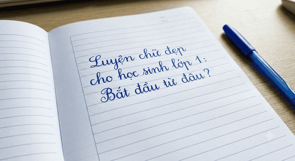 Luyện chữ đẹp cho học sinh lớp 1: Bắt đầu từ đâu?