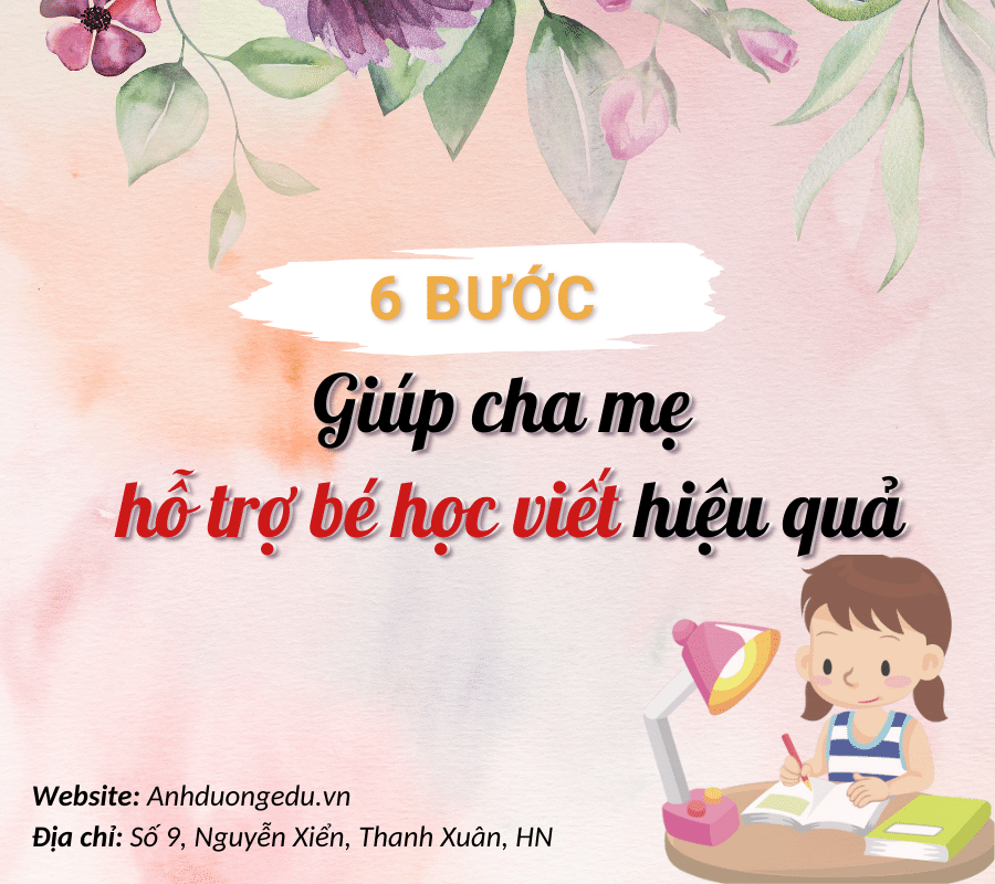 6 Bước Vàng Giúp Cha Mẹ Hỗ Trợ Bé Học Viết Siêu Hiệu Quả