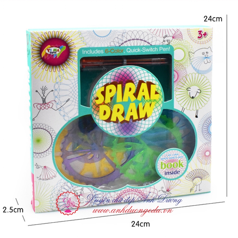 BỘ THƯỚC VẼ SÁNG TẠO SPIRAL DRAW