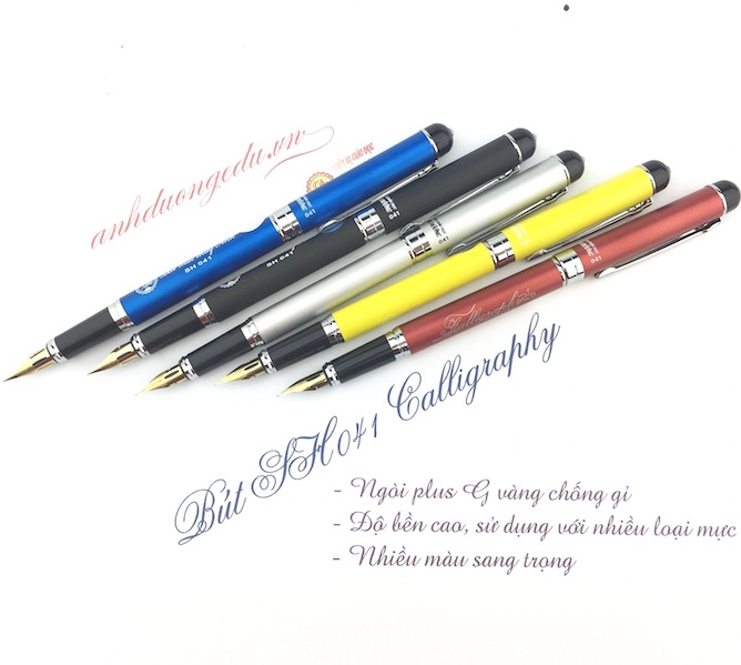 Bút mài thầy Ánh 041 - Gold (combo)
