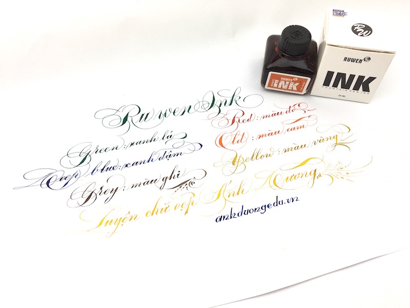 Mực kim tuyến - Ruwen ink 35ml