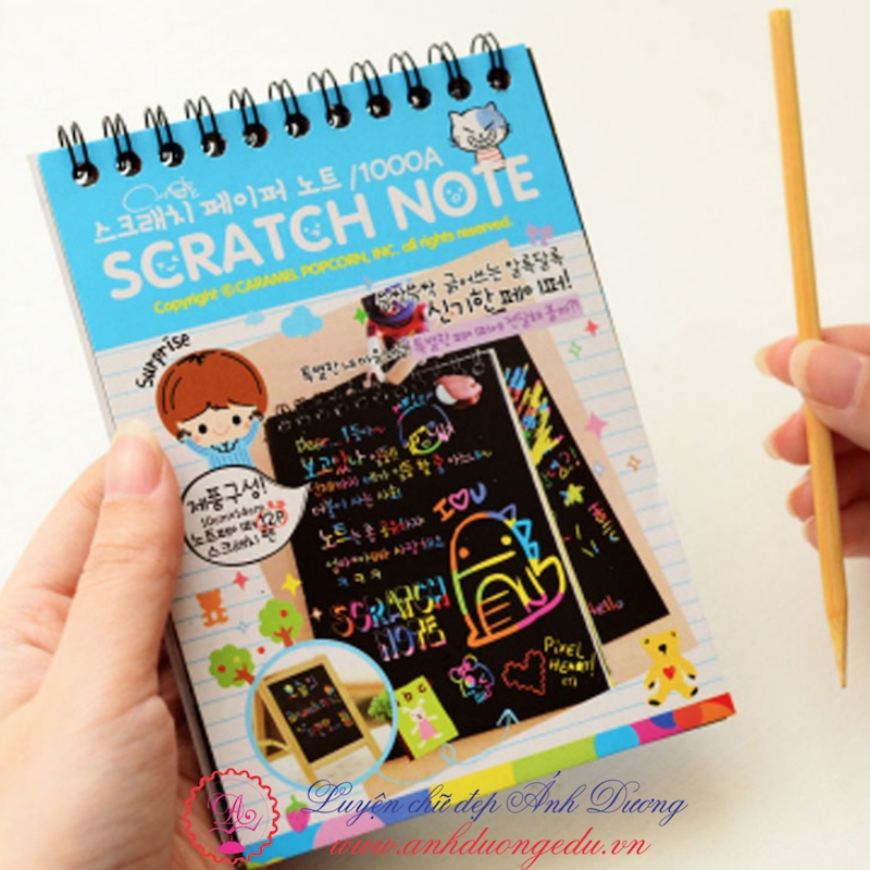 Sổ ma thuật Scratch note 10x14cm