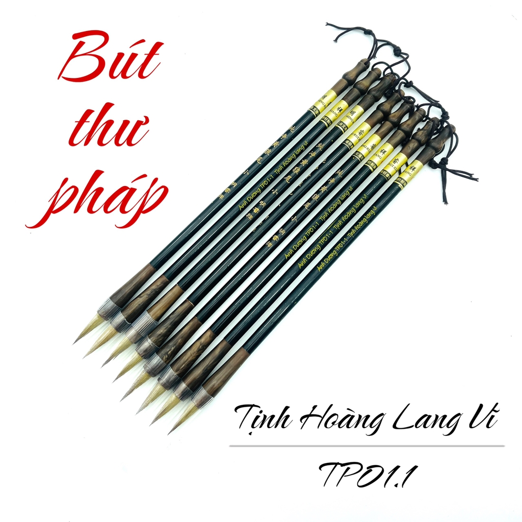 TP01.1 Tịnh Hoàng Lang Vĩ (bút lông thư pháp cỡ Tiểu) (NG)  1: 70k, 5: 42k, 10: 39k