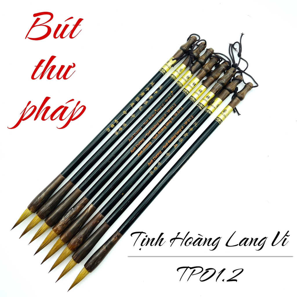 TP01.2 Tịnh Hoàng Lang Vĩ (bút lông thư pháp cỡ Trung) (NG) 1:80k, 5:48k, 10:45k