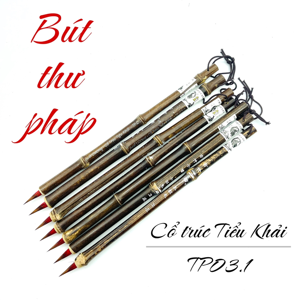 TP03.1 Cổ trúc Tiểu Khải (Bút thư pháp hồng mao) (NG) 1:65k, 5:39k, 10:36k