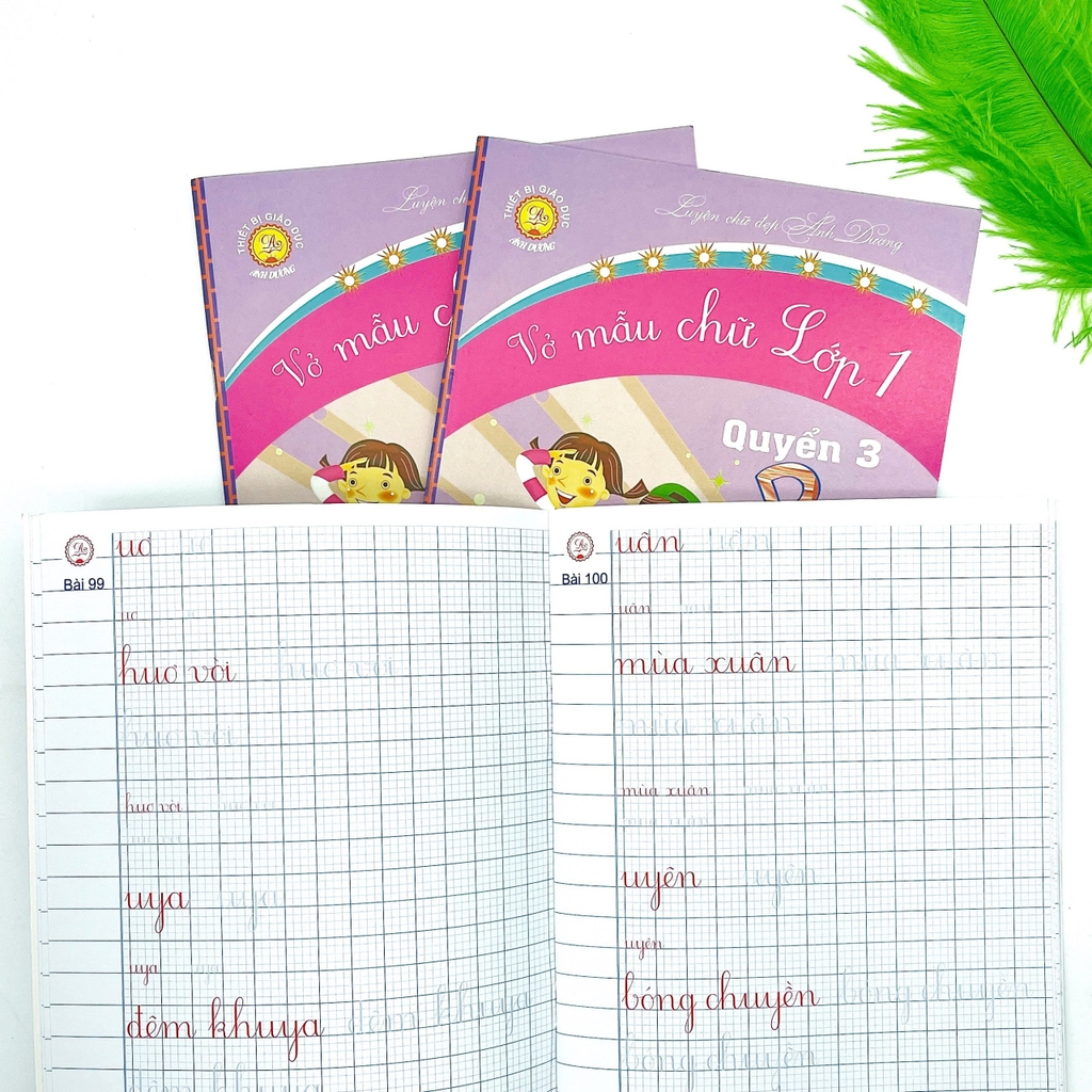 Vở mẫu chữ lớp 1 (Quyển 3)
