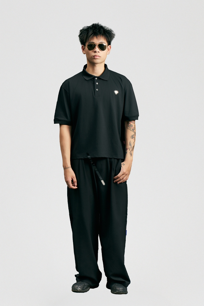 RICHNESS DIAMOND POLO (BLACK)