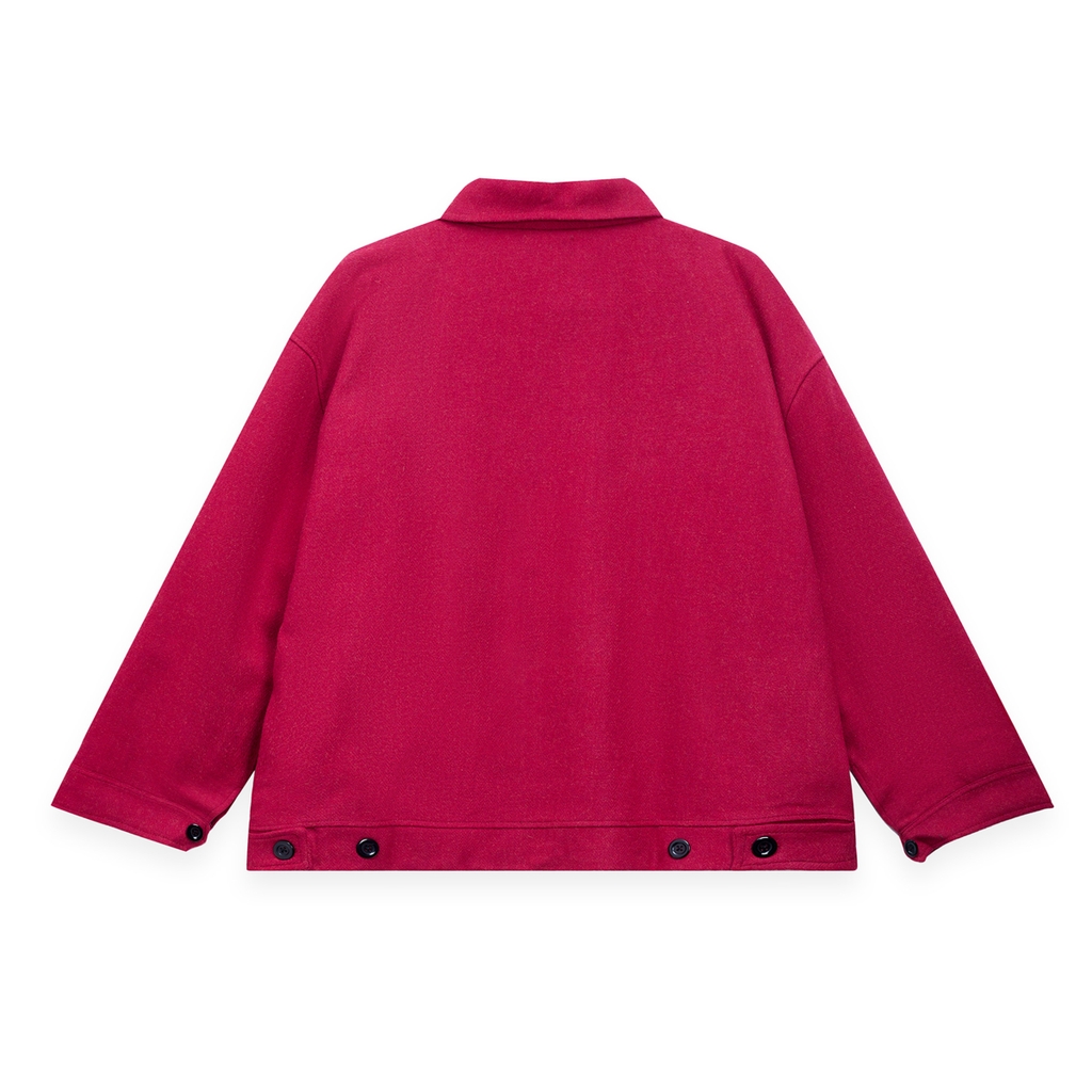 RICHNESS DUST WOOL JACKET (RED)