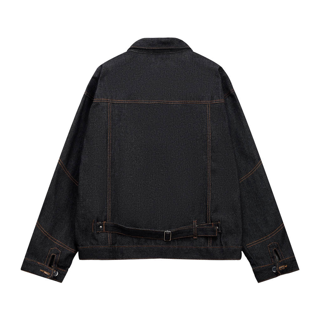 RICHNESS DIAMOND SELVEDGE RAW DENIM JACKET