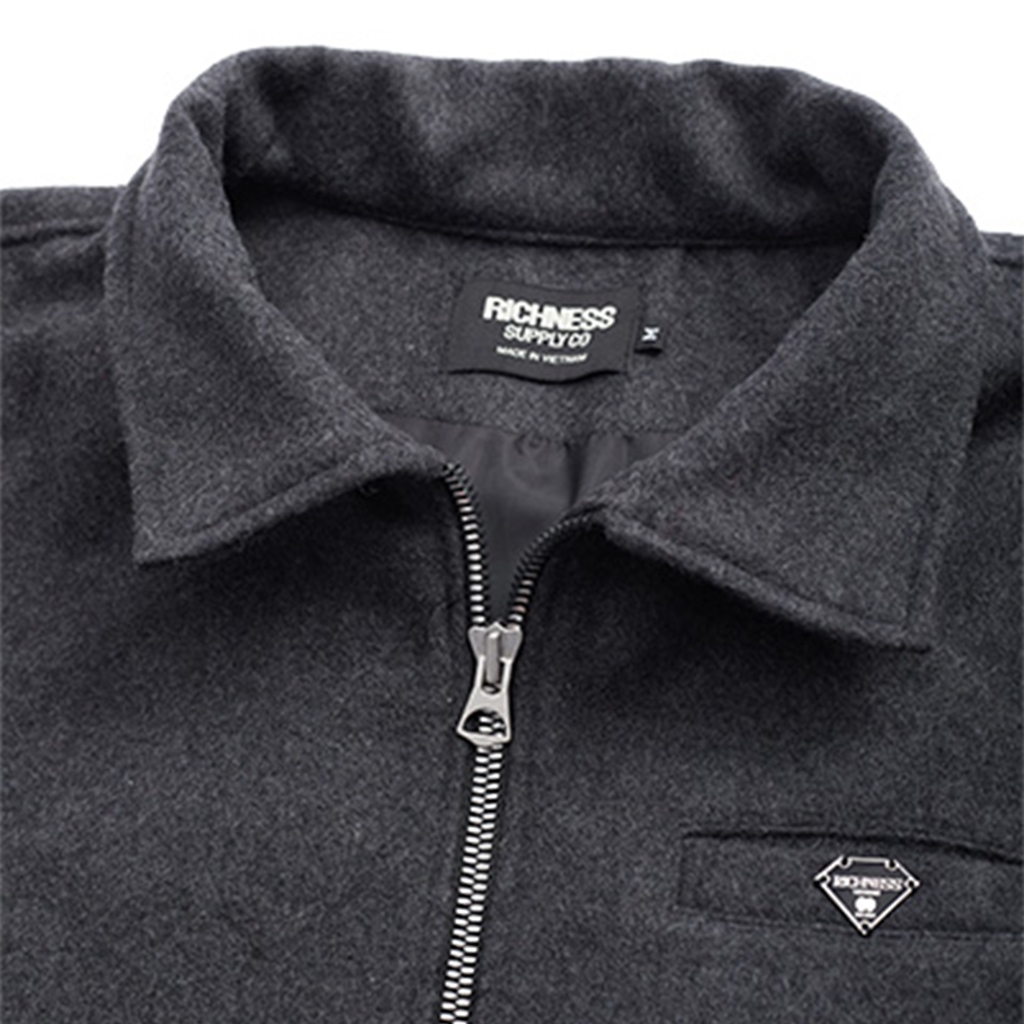 RICHNESS DUST WOOL JACKET (GREY)