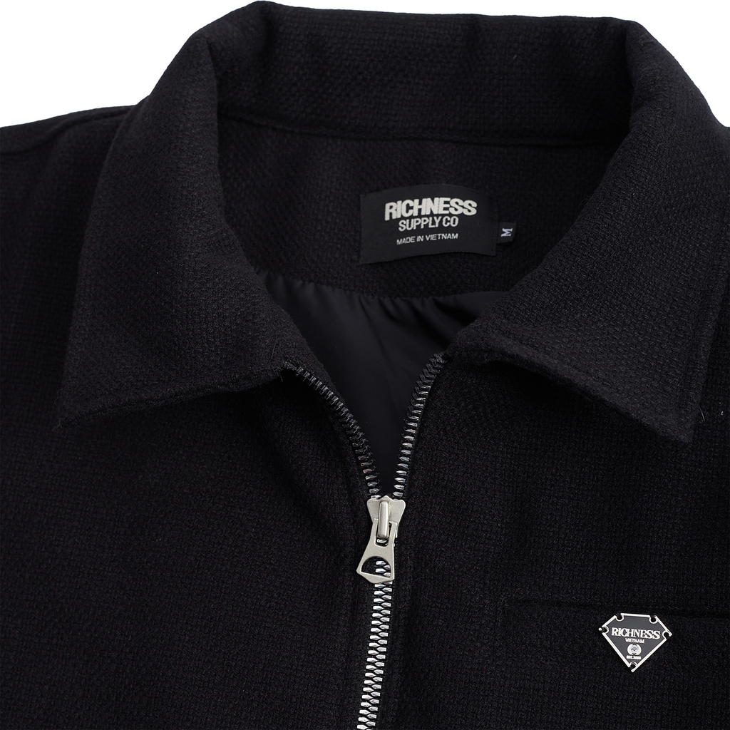 RICHNESS DUST WOOL JACKET (BLACK)