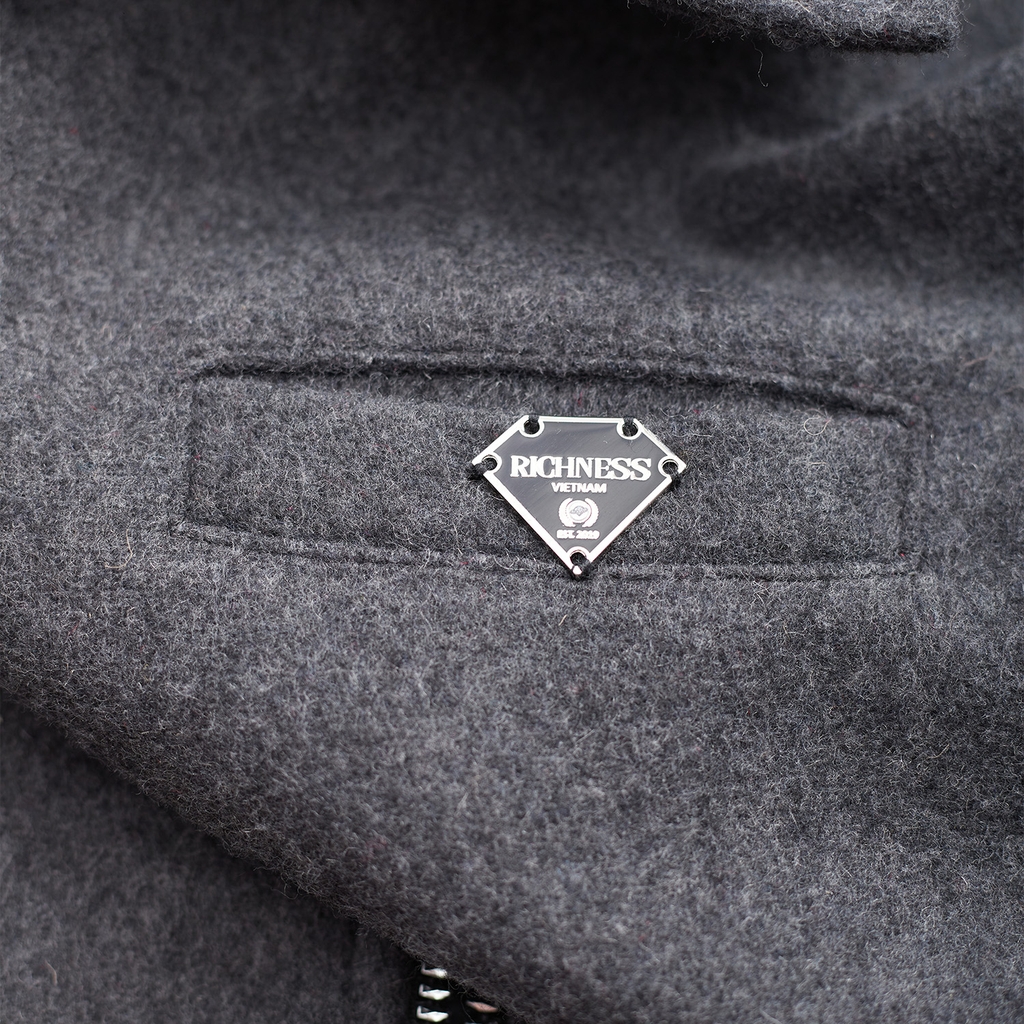 RICHNESS DUST WOOL JACKET (GREY)