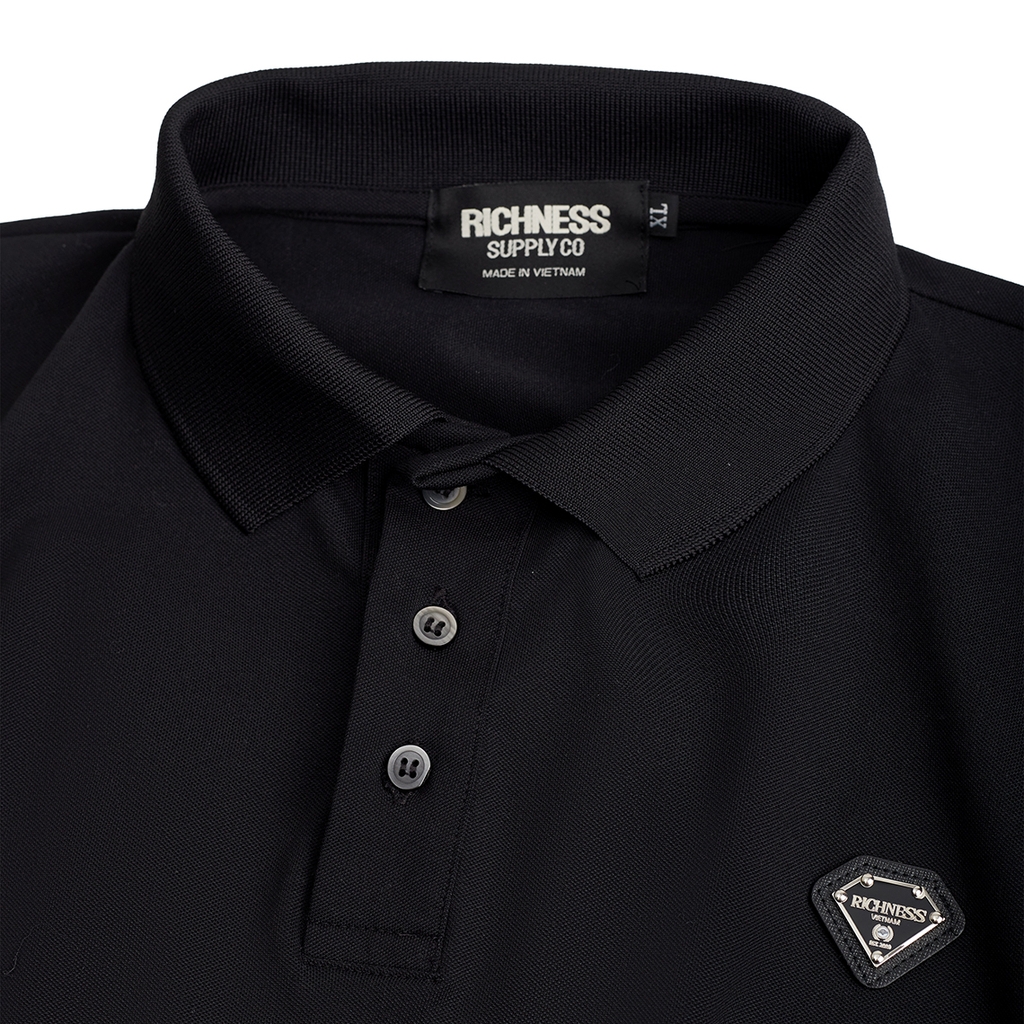 RICHNESS DIAMOND POLO (BLACK)