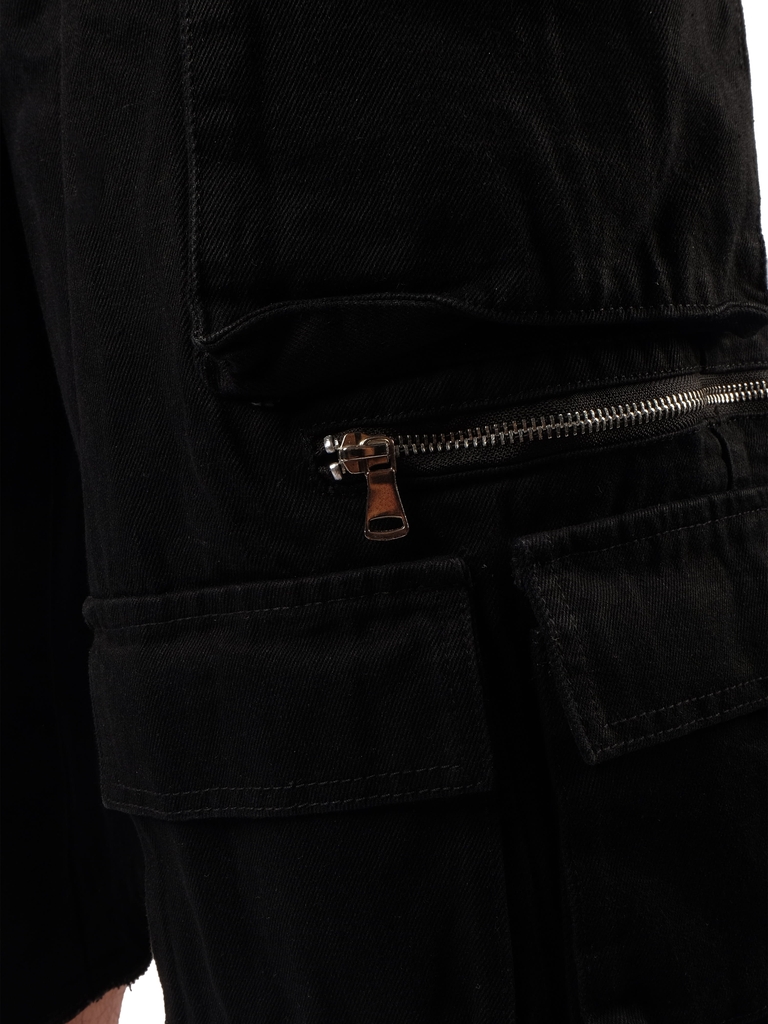 RICHNESS BLACK JORTS DENIM