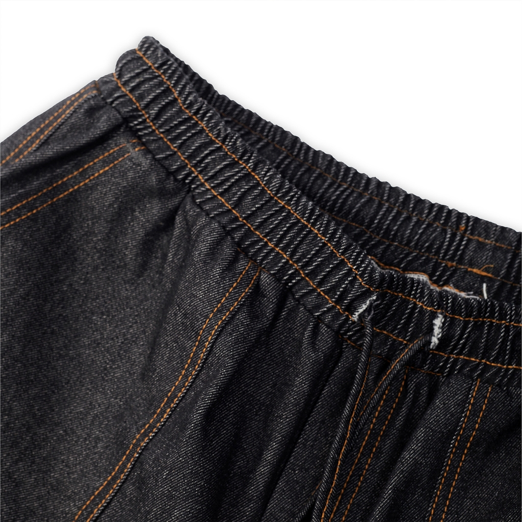 RICHNESS SELVEDGE RAW DENIM SHORT (BLACK)
