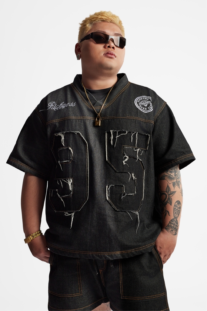 RICHNESS JERSEY RAW SELVEDGE DENIM