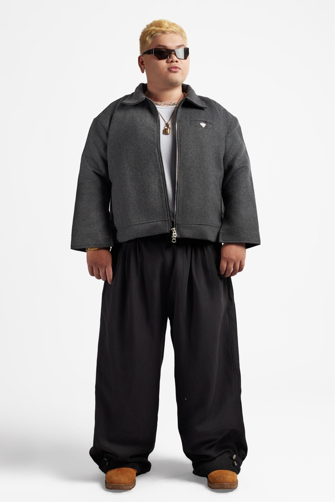 RICHNESS DUST WOOL JACKET (GREY)