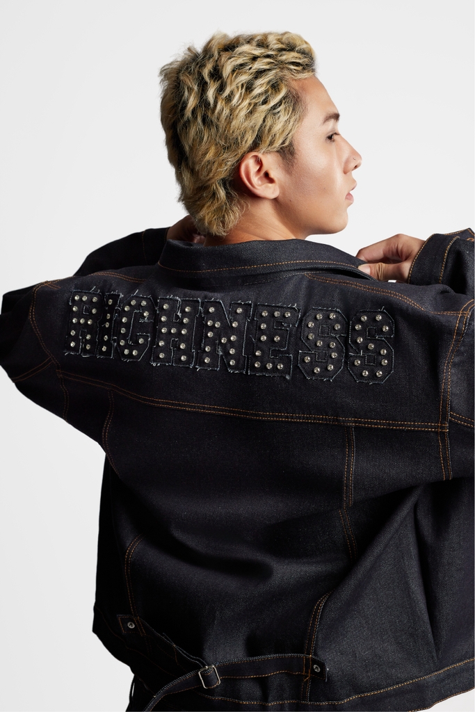 RICHNESS DIAMOND INDIGO RAW DENIM JACKET