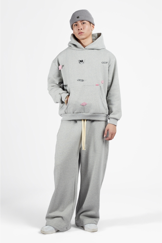 RICHNESS ESSENTIAL SWEATPAINTS (GREY)